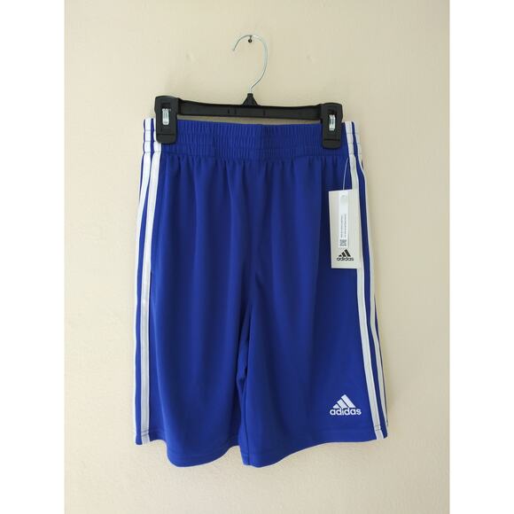 NWT Adidas Boy's Mesh Shorts Blue M 10/12 - Picture 3 of 9
